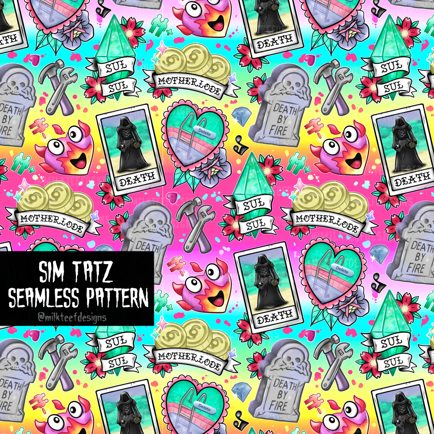 Sim Tatz / Seamless Pattern
