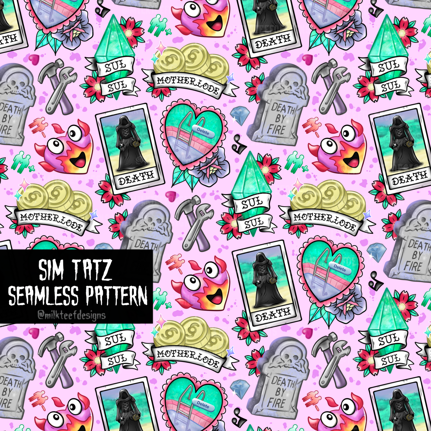 Sim Tatz / Seamless Pattern