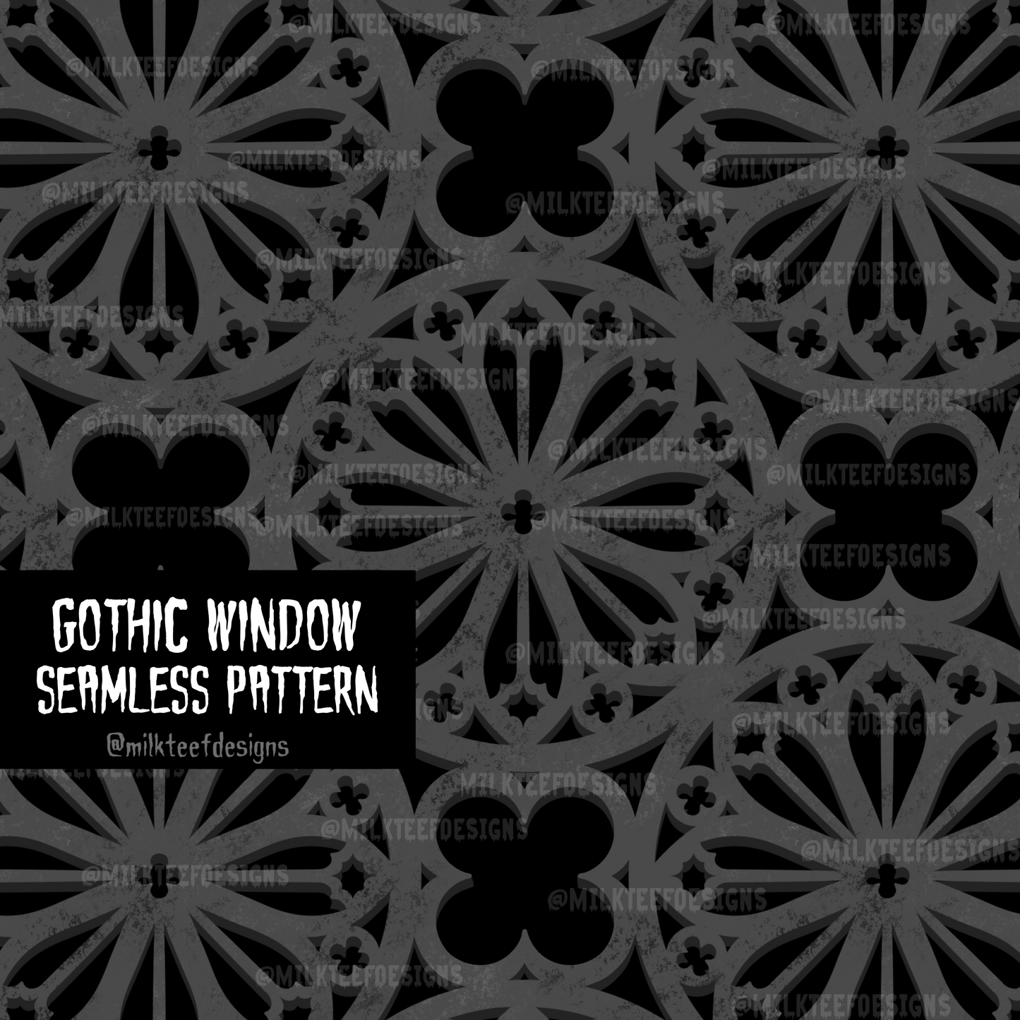Gothic Windows / Seamless Pattern