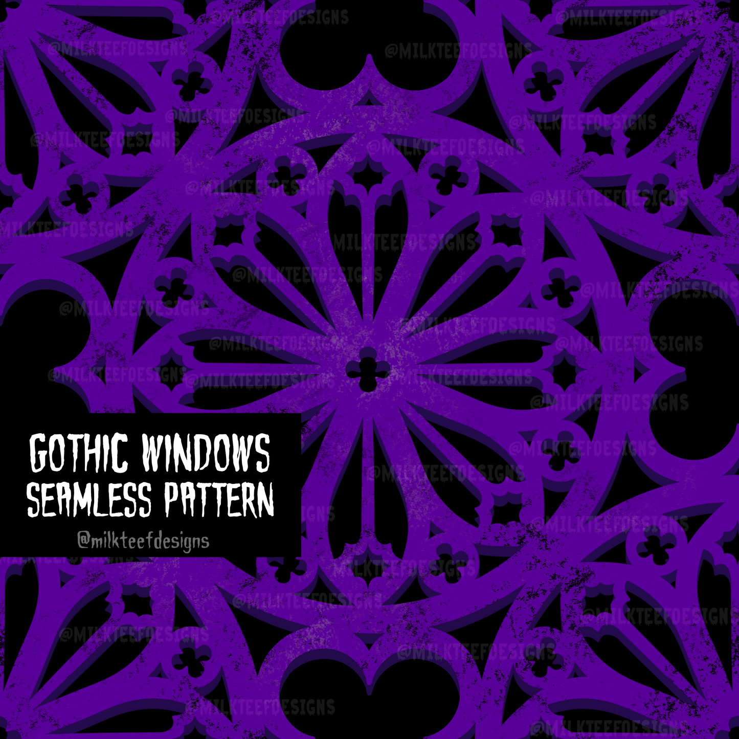 Gothic Windows / Seamless Pattern