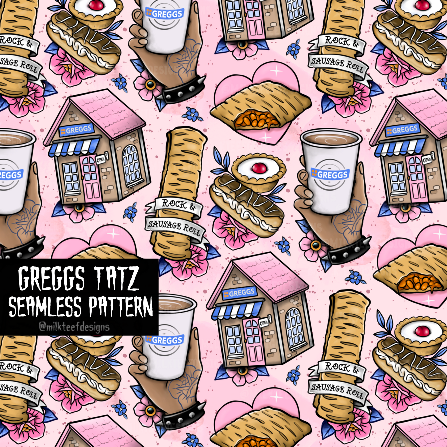 Greggz Tatz / Seamless Pattern