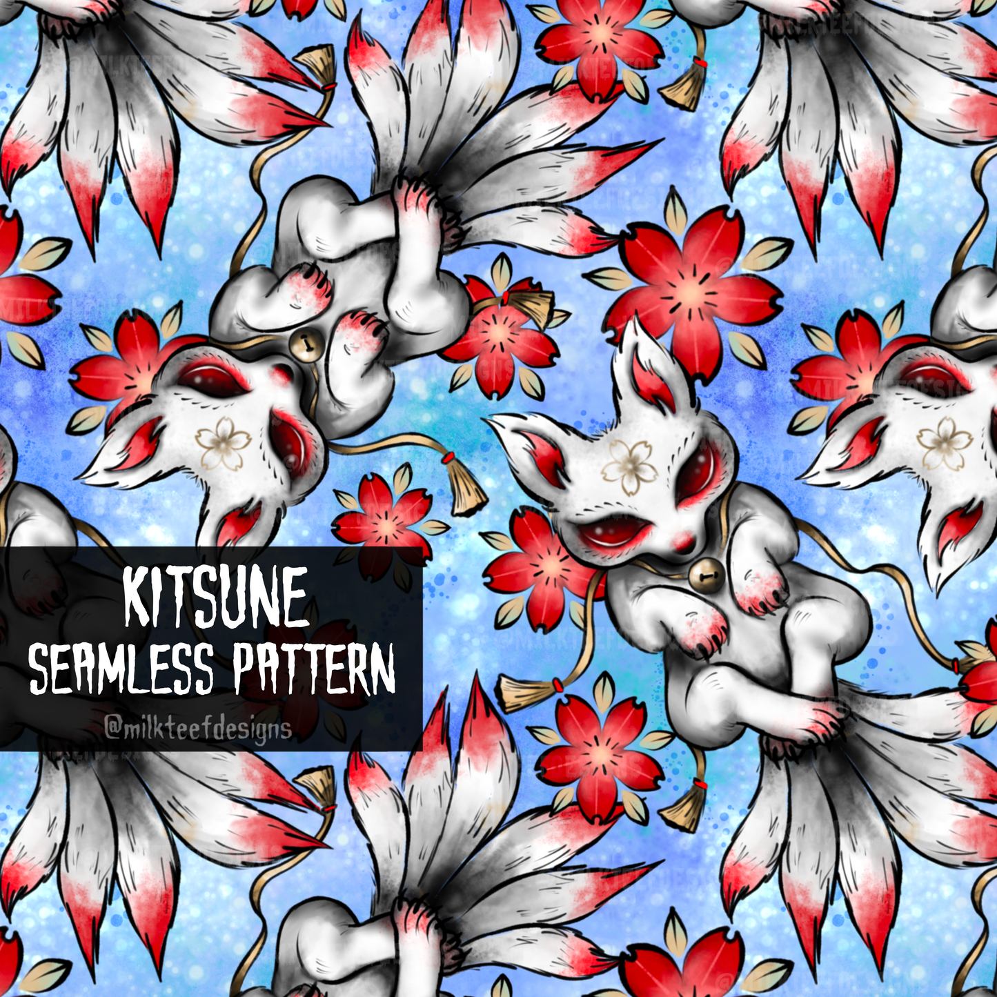 Kitsune / Seamless Pattern