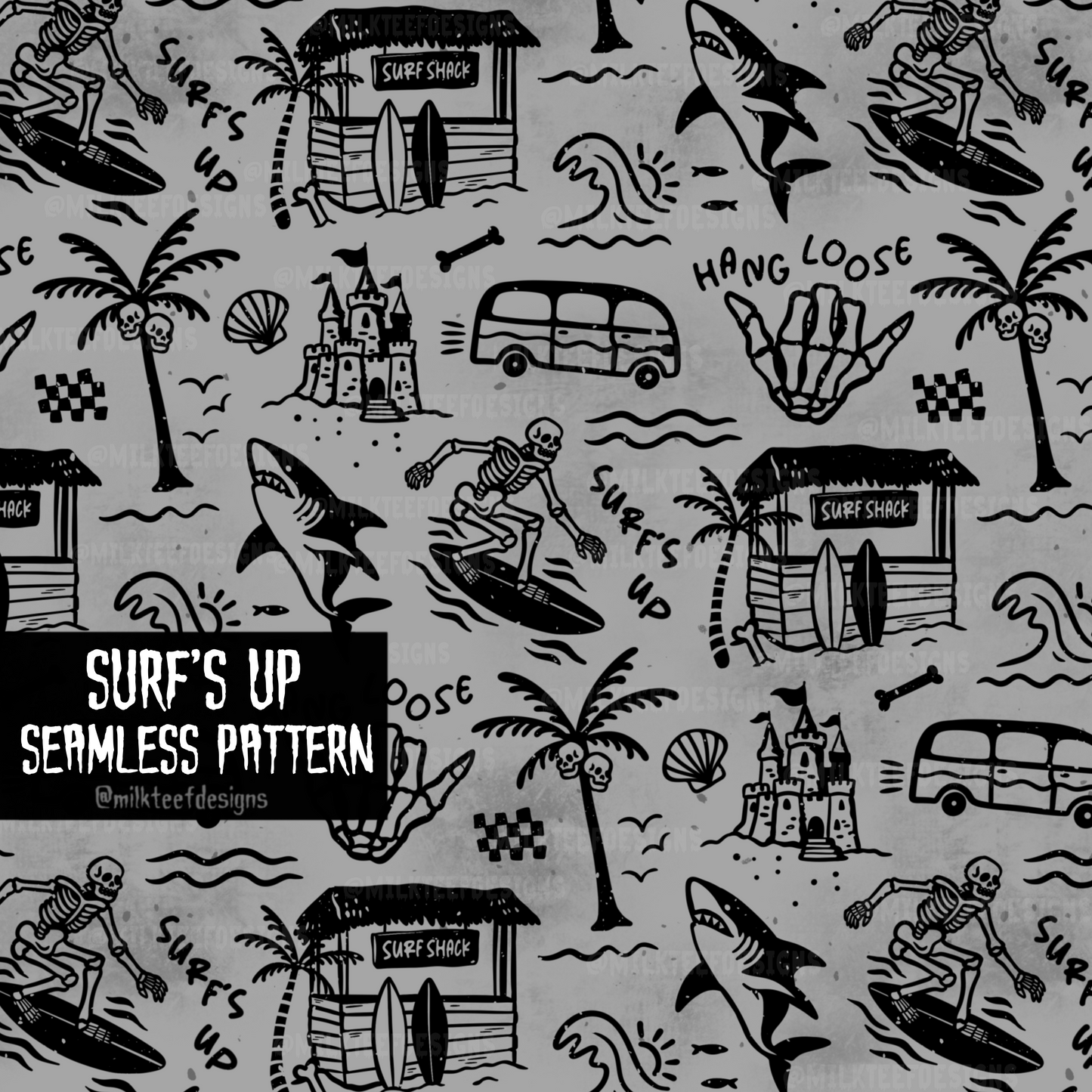 Surf's Up / Seamless Pattern