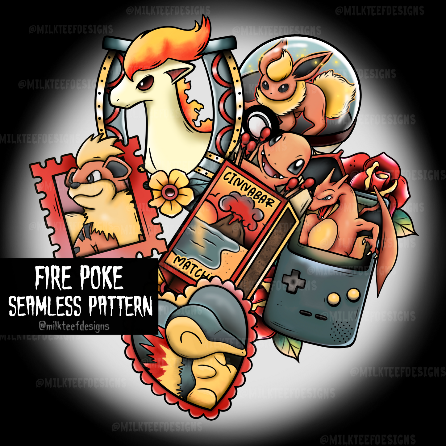 Fire Poke / Sublimation Bundle (PNG)