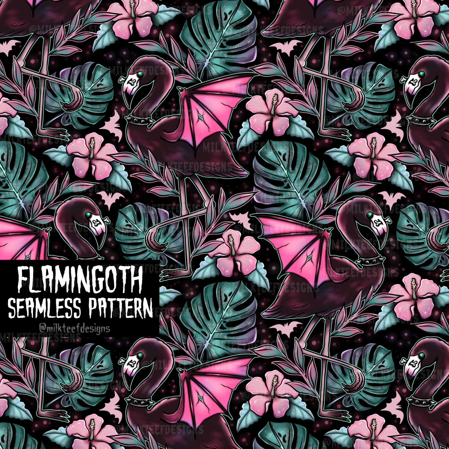 Flamingoth / Seamless Pattern