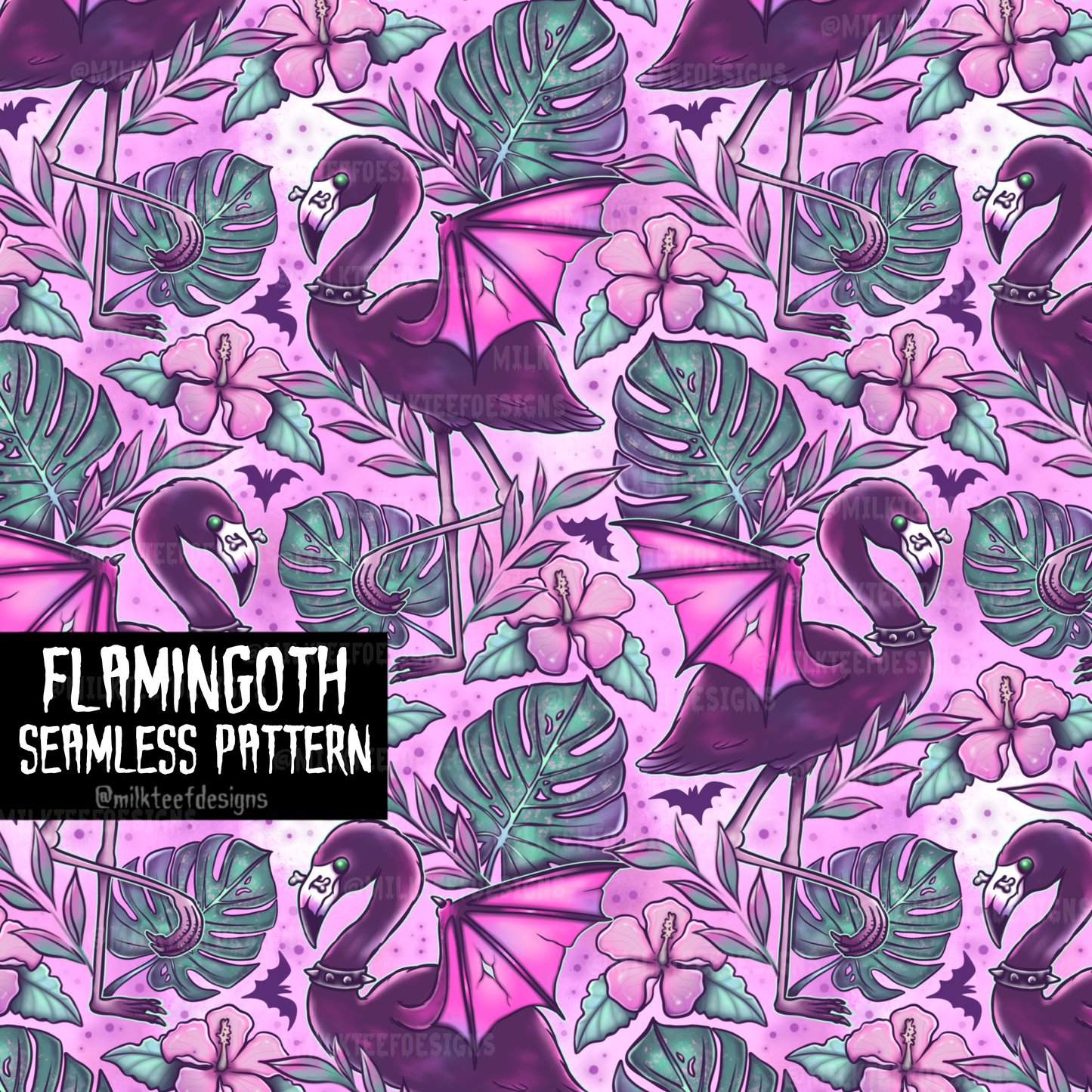 Flamingoth / Seamless Pattern