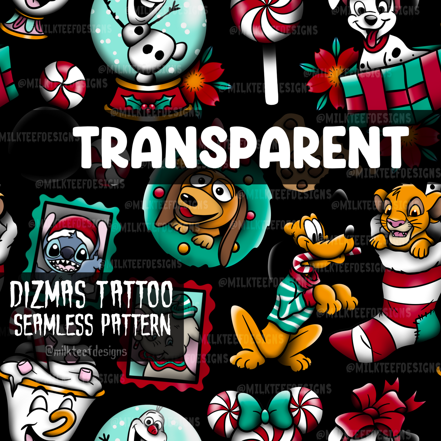 Dizmas Tattoo / Seamless Pattern