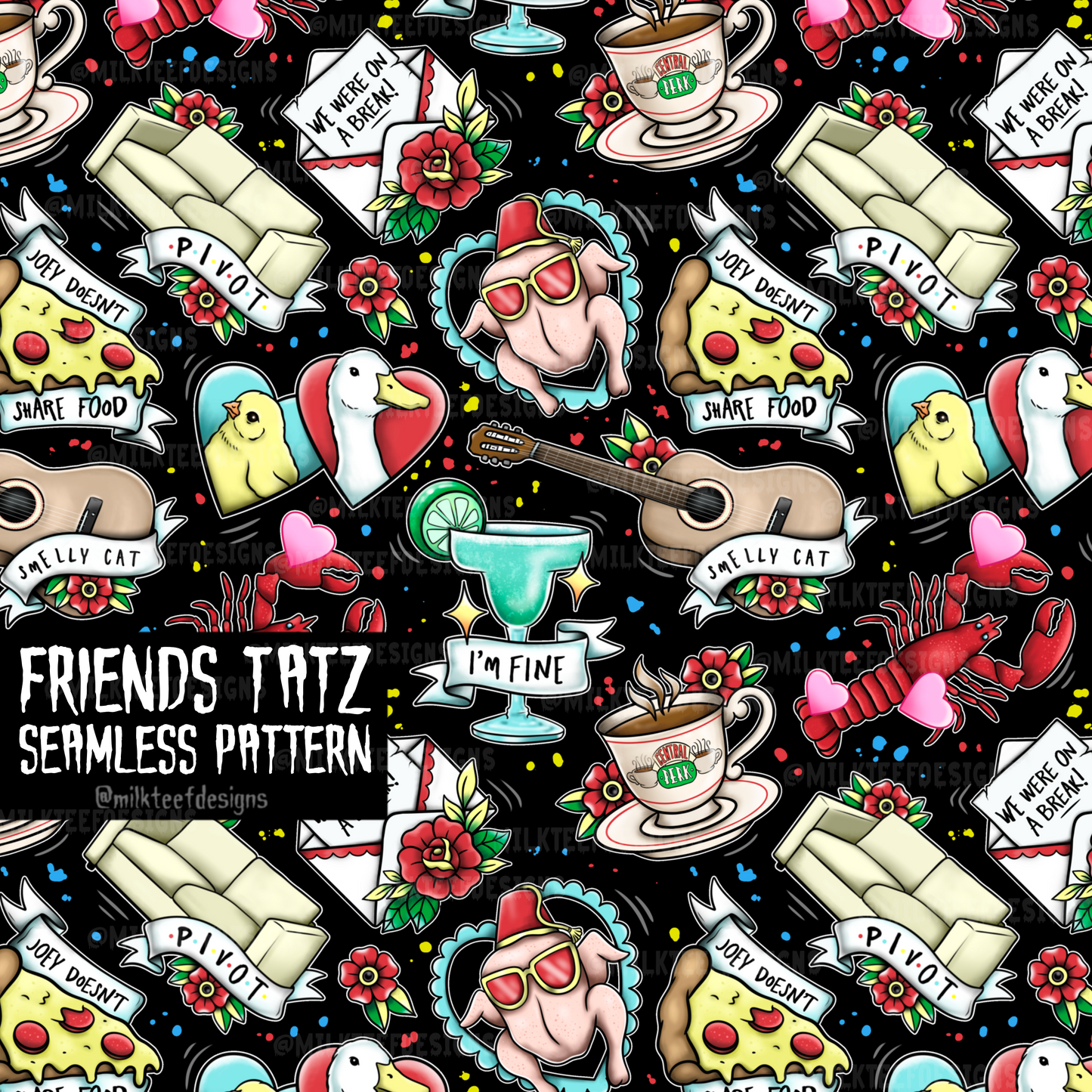 Friends Tatz / Seamless Pattern