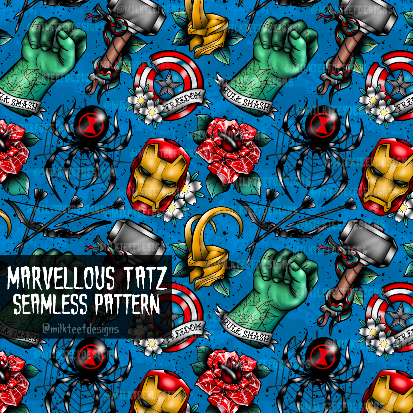 Marvellous Tatz / Seamless Pattern