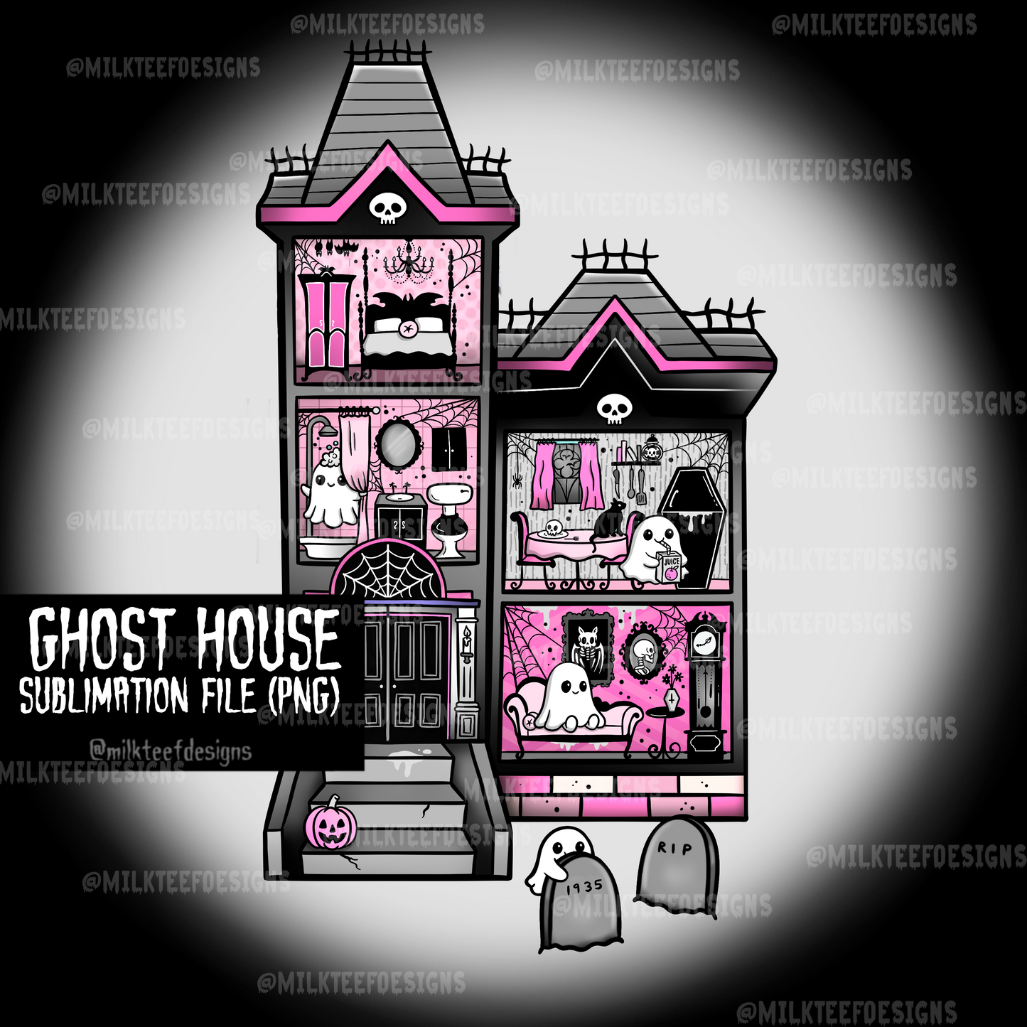 Ghost House / Sublimation File (PNG)