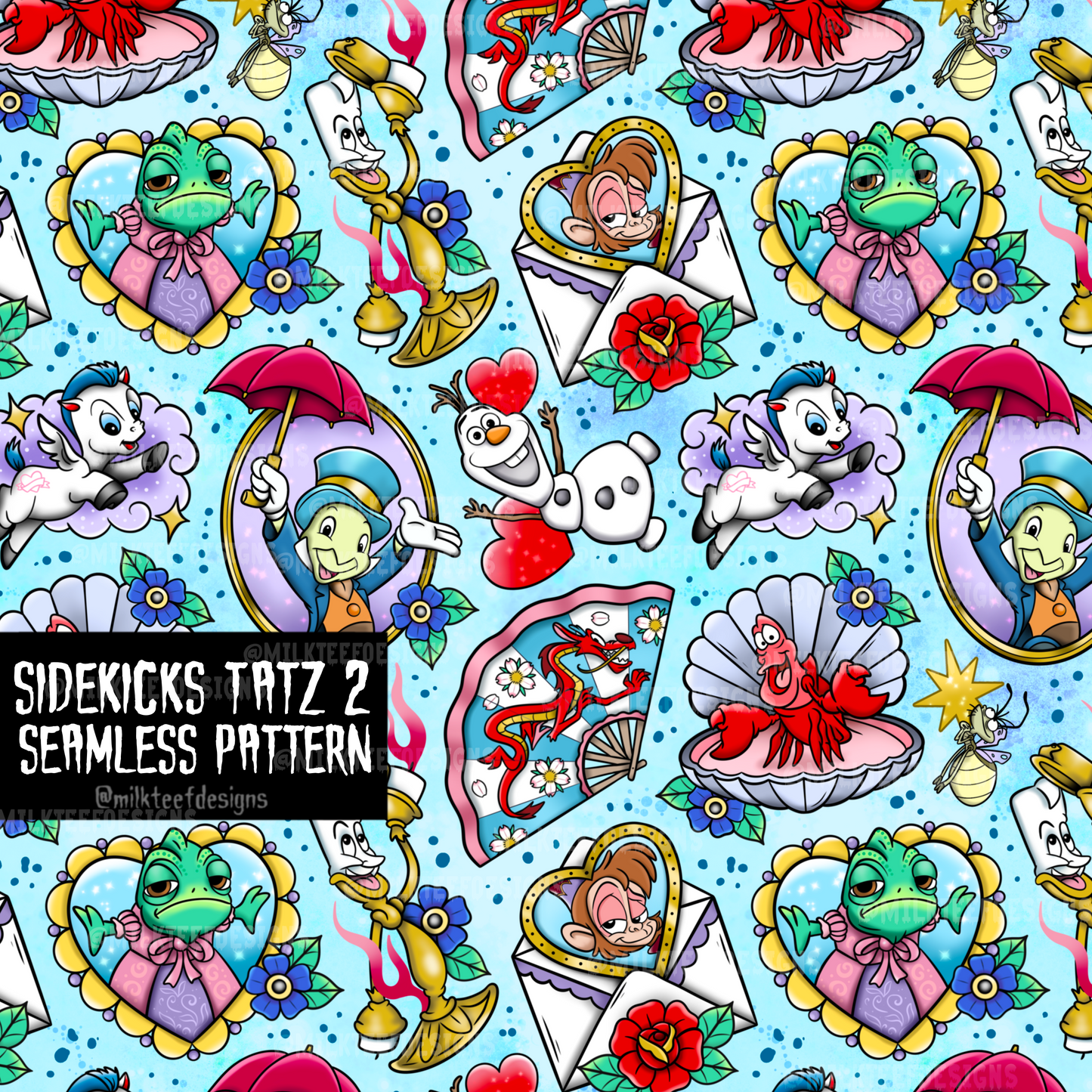 Sidekicks Tatz 2 / Seamless Pattern