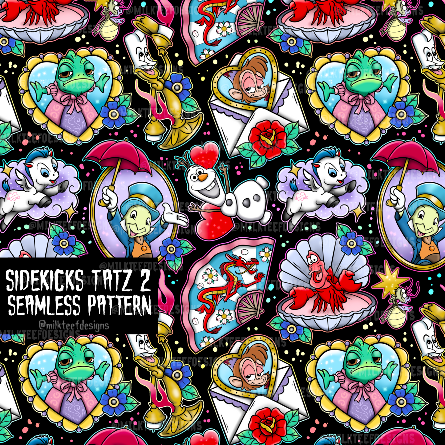 Sidekicks Tatz 2 / Seamless Pattern