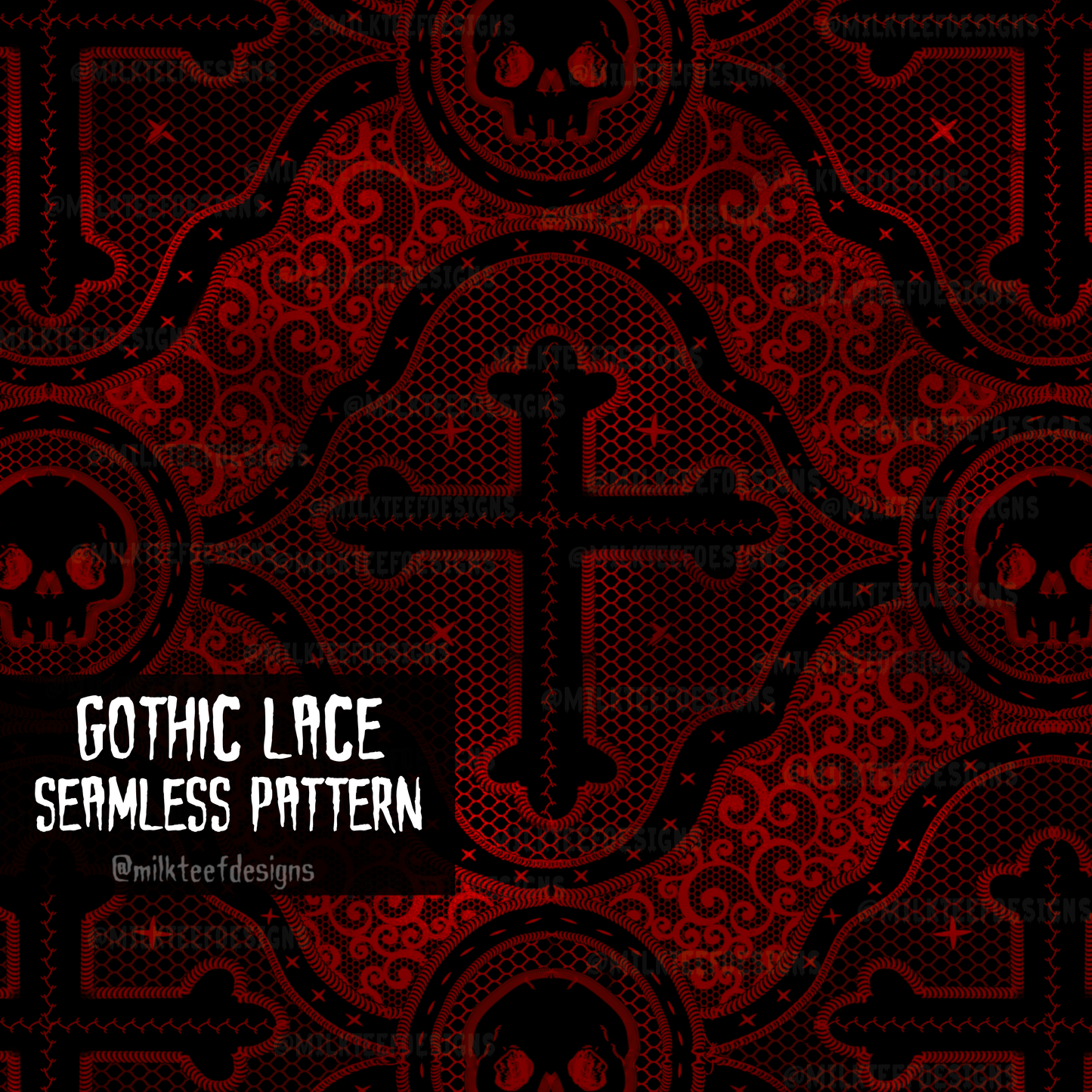 Gothic Lace / Seamless Pattern