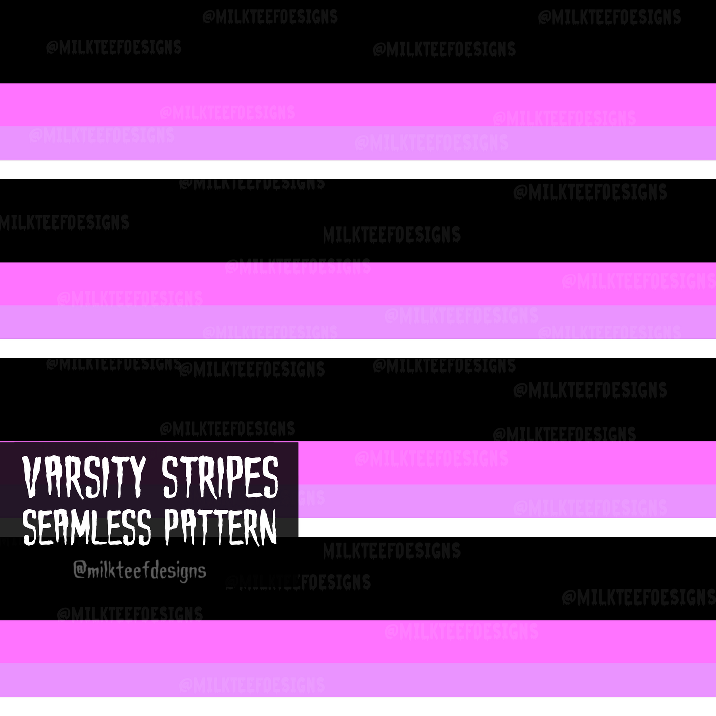 Varsity Goth / Seamless Pattern and Co-ord