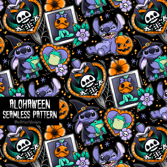 Alohaween / Seamless Pattern