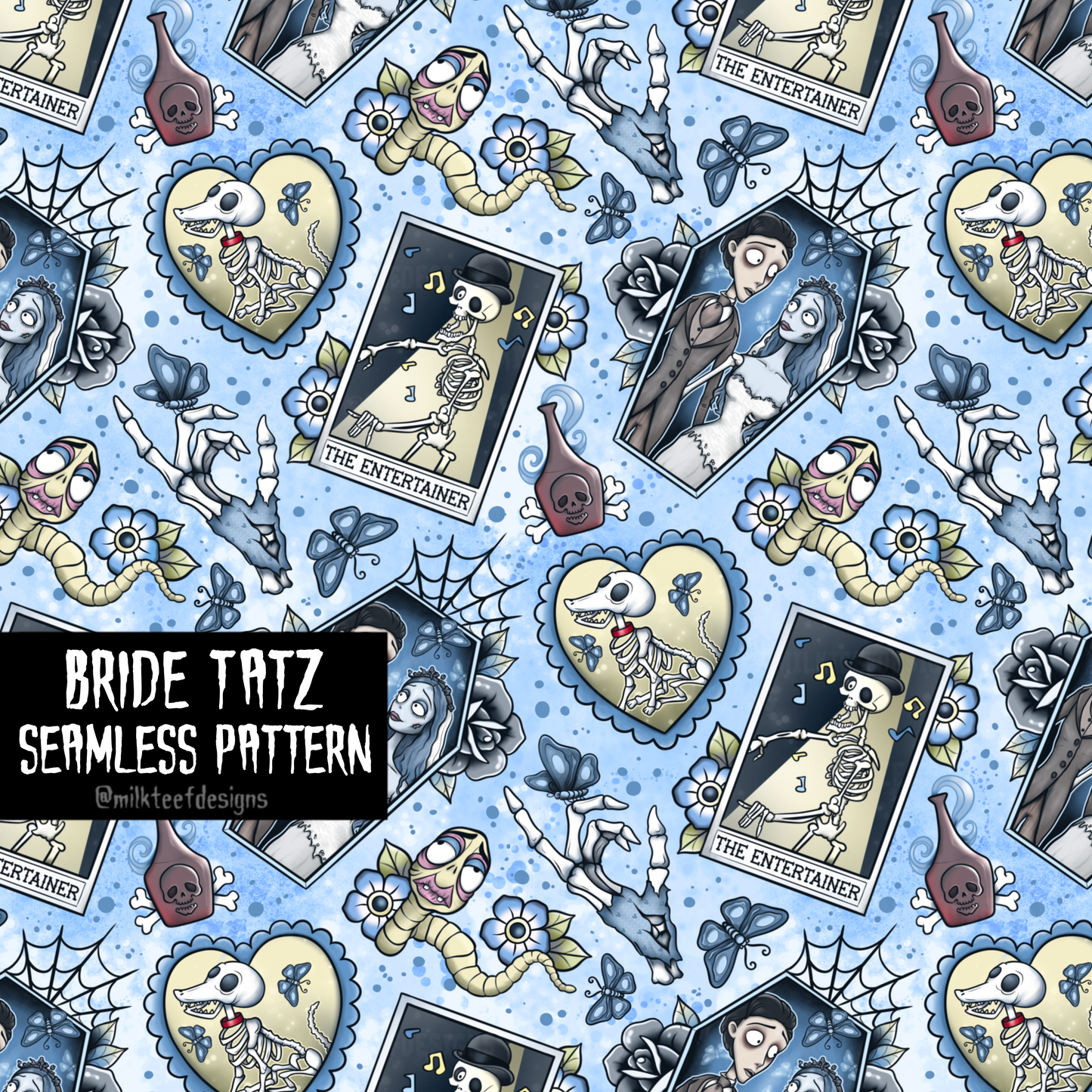 Bride Tatz / Seamless Pattern