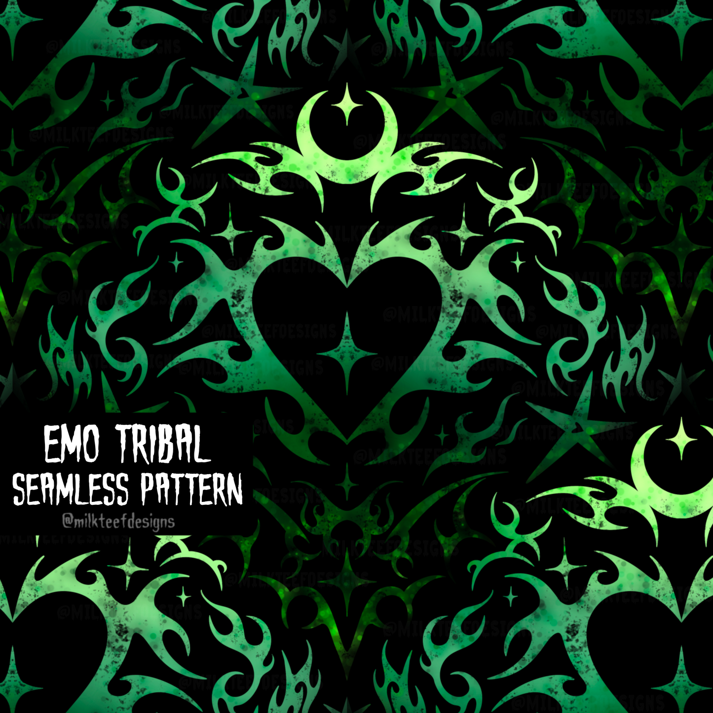 Emo Tribal / Seamless Pattern
