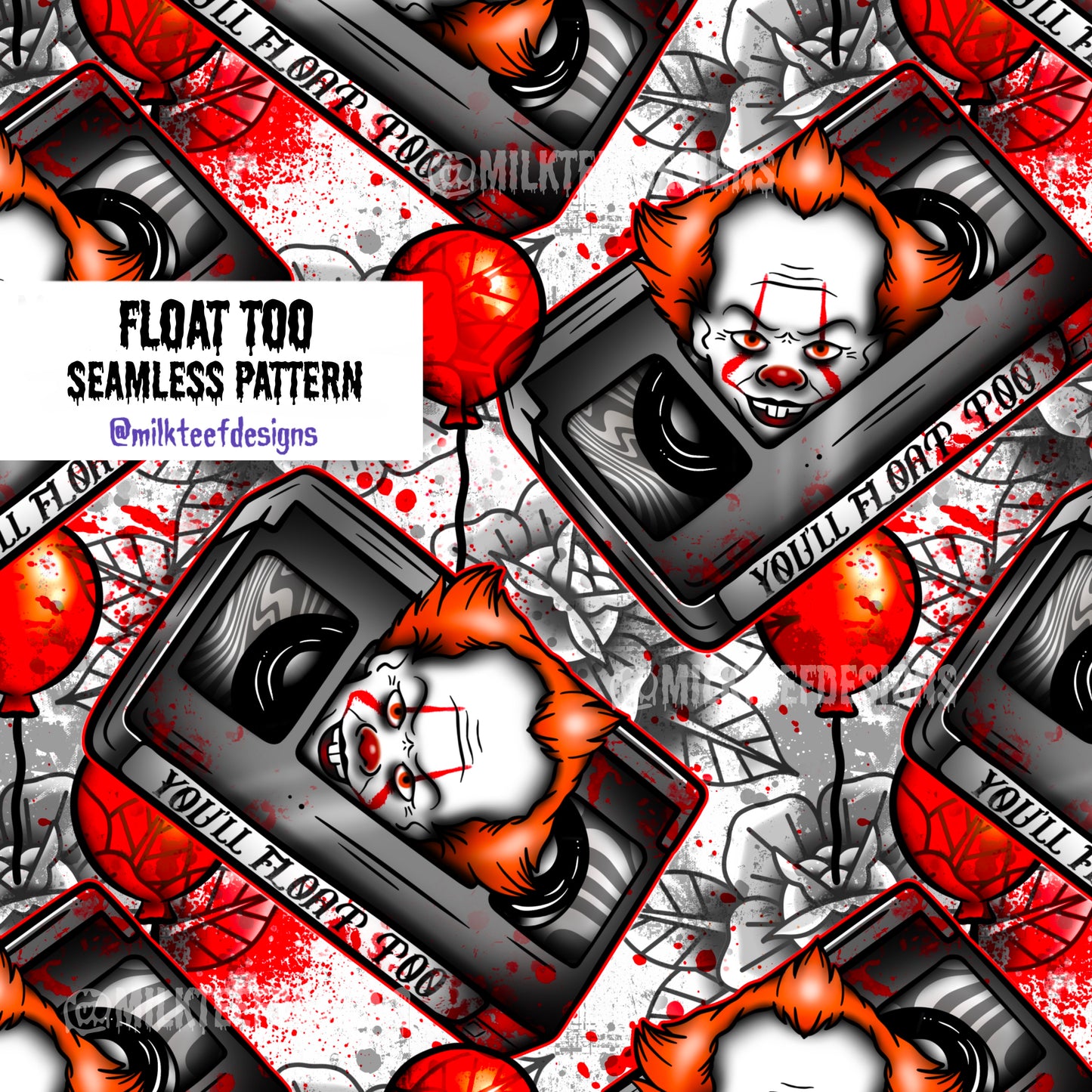 Horror Tapes - Complete Seamless & Sublimation Collection