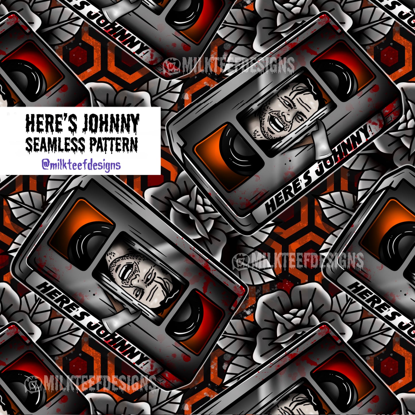 Horror Tapes - Complete Seamless & Sublimation Collection
