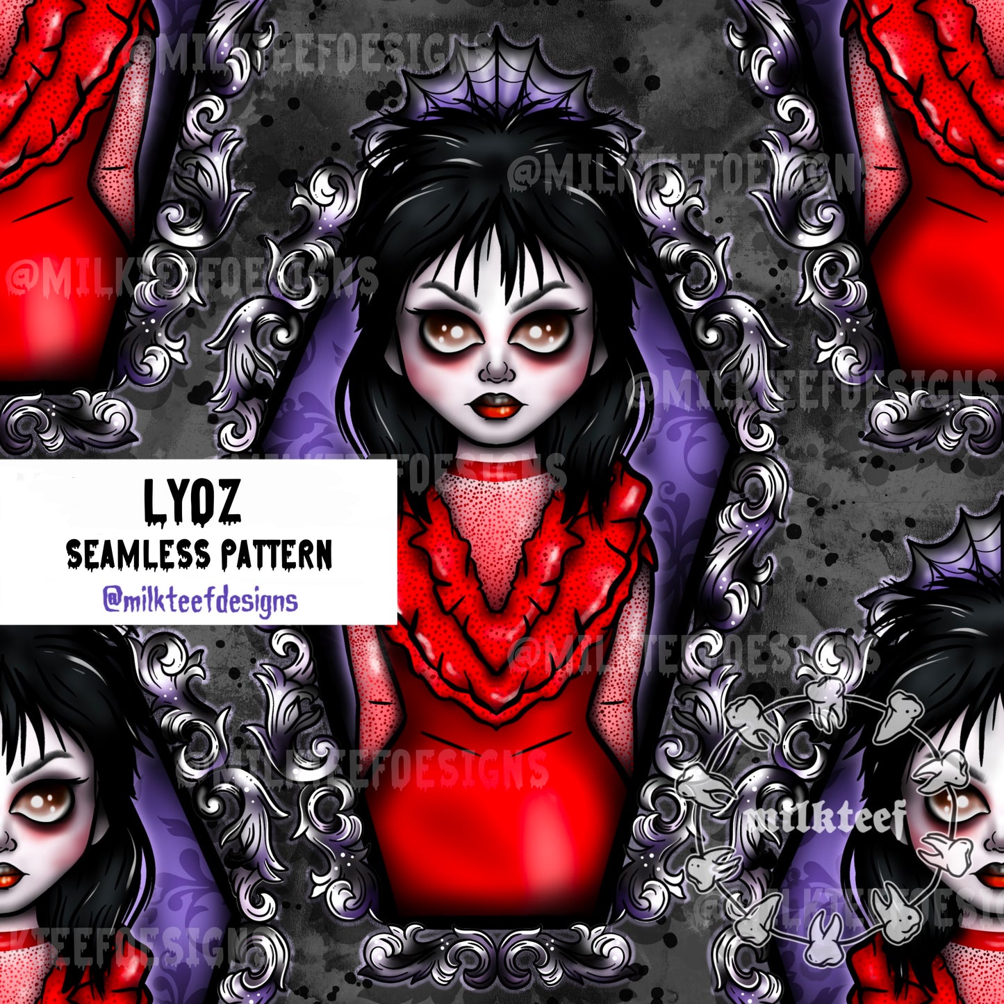 BeetleJ & Lydz Duo / 2x Seamless Pattern