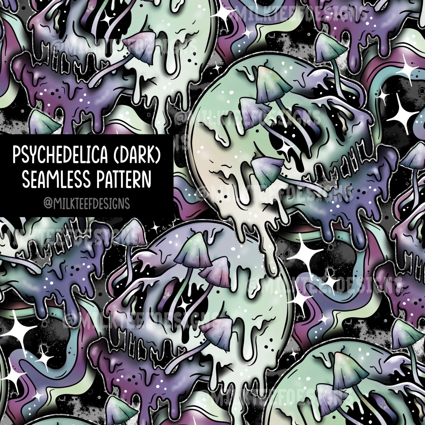 Psychadelica (Dark) / Seamless Patterns