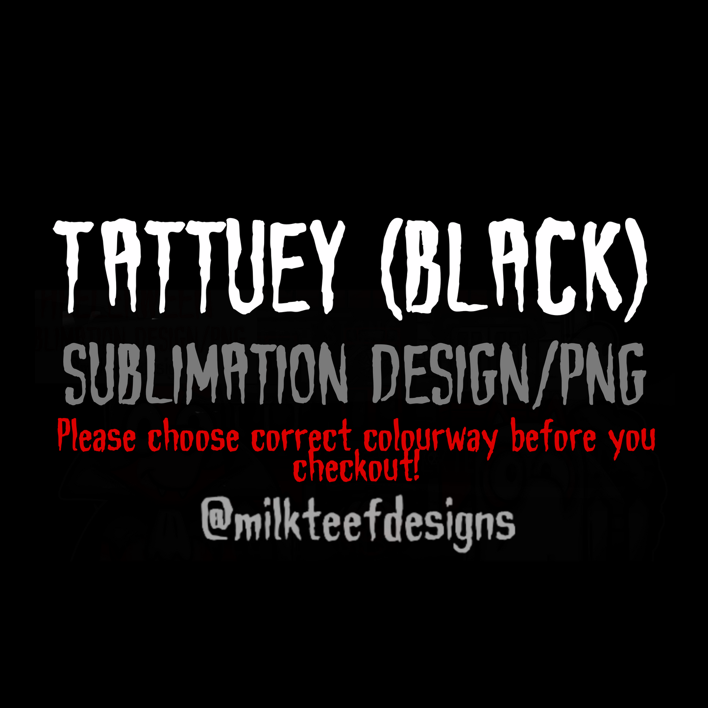 Tattuey / Sublimation Design