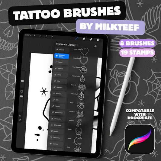 Tattoo Stamps and Brushes