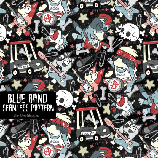 Blue Band / Seamless Pattern