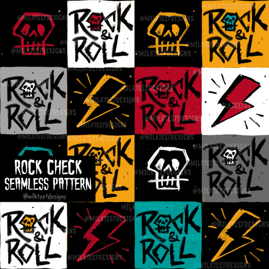 Rock check / Seamless Pattern