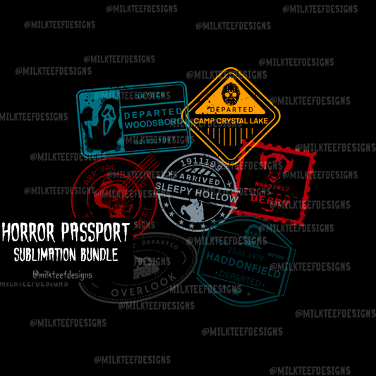 Horror Postcards / Sublimation Bundle