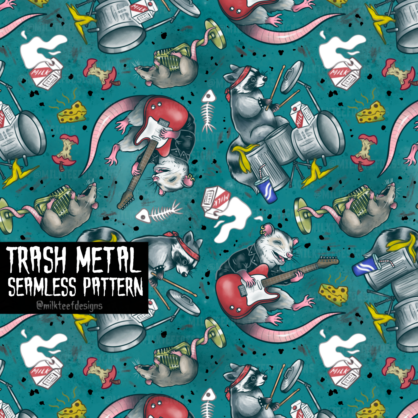 Trash Metal / Seamless Pattern