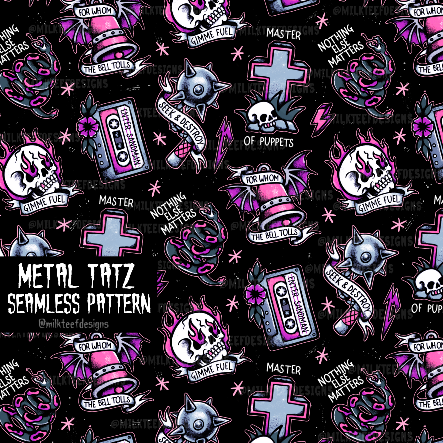 Metal Tatz / Seamless Pattern