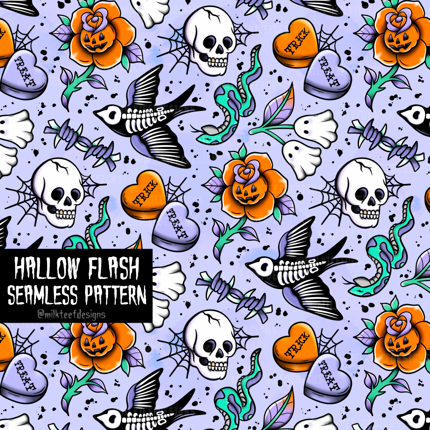 Hallow Flash / Seamless Pattern