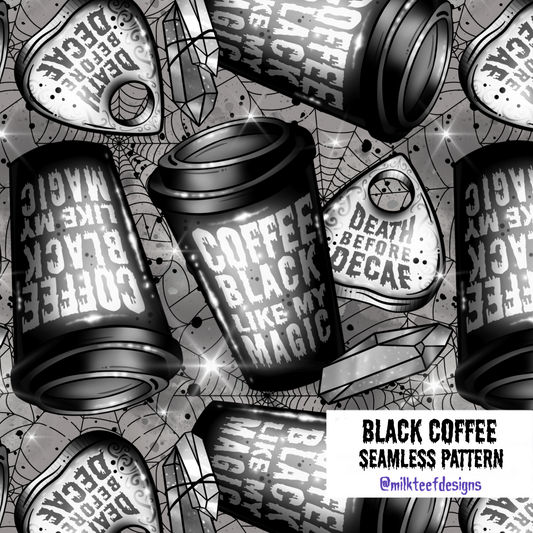 Black Coffee / Seamless Patterns