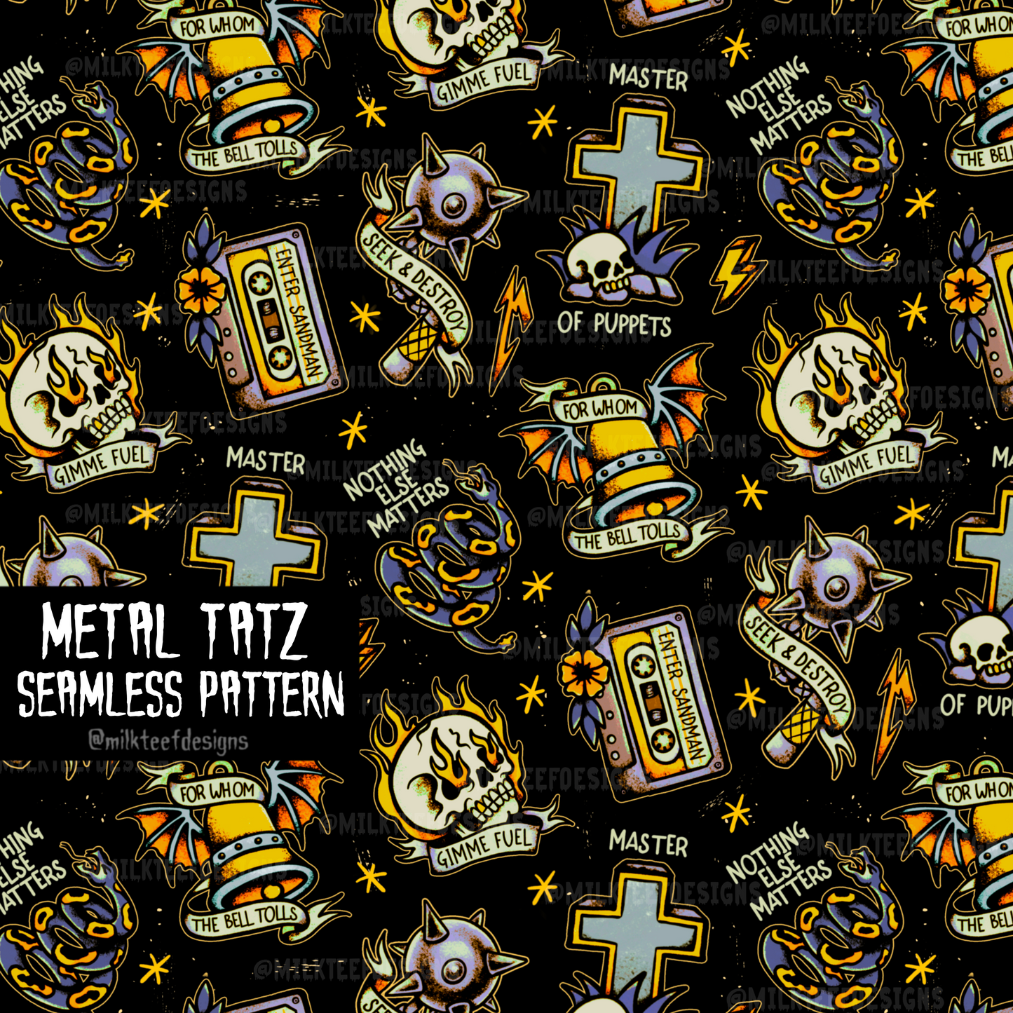 Metal Tatz / Seamless Pattern