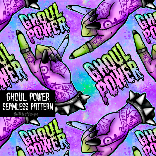 Ghoul Power / Seamless Pattern