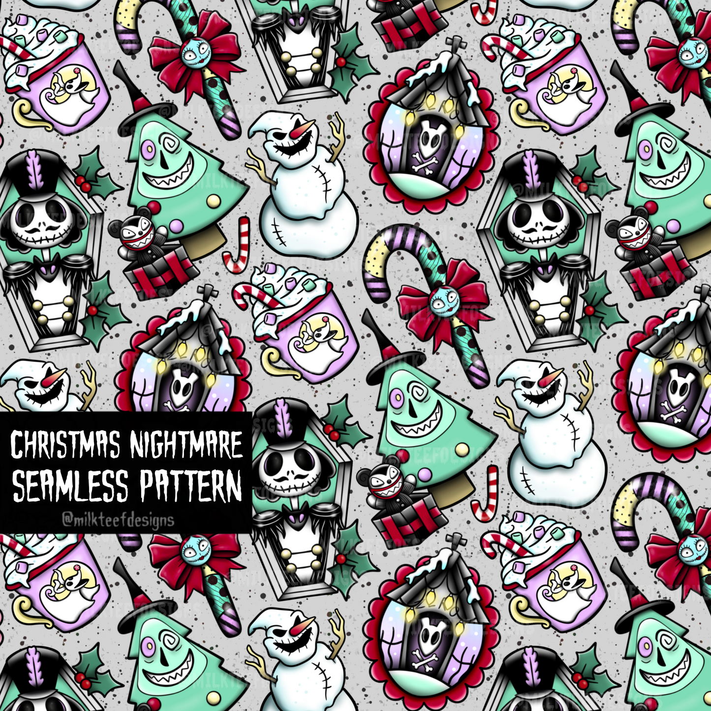 Christmas Nightmare / Seamless Pattern