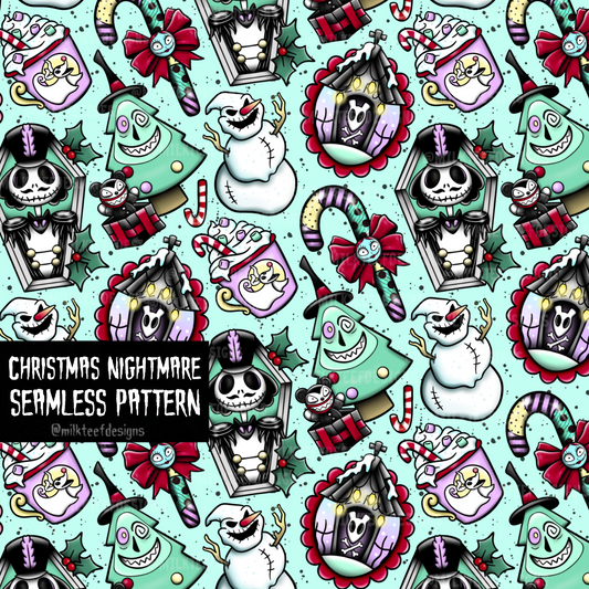 Christmas Nightmare / Seamless Pattern