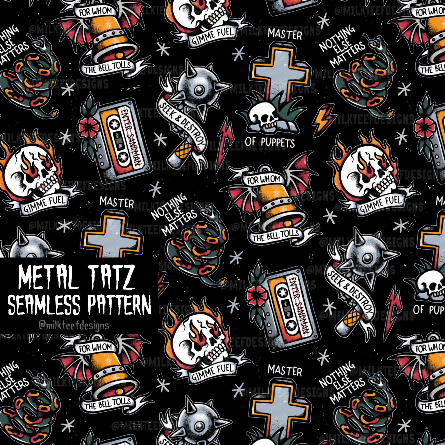 Metal Tatz / Seamless Pattern