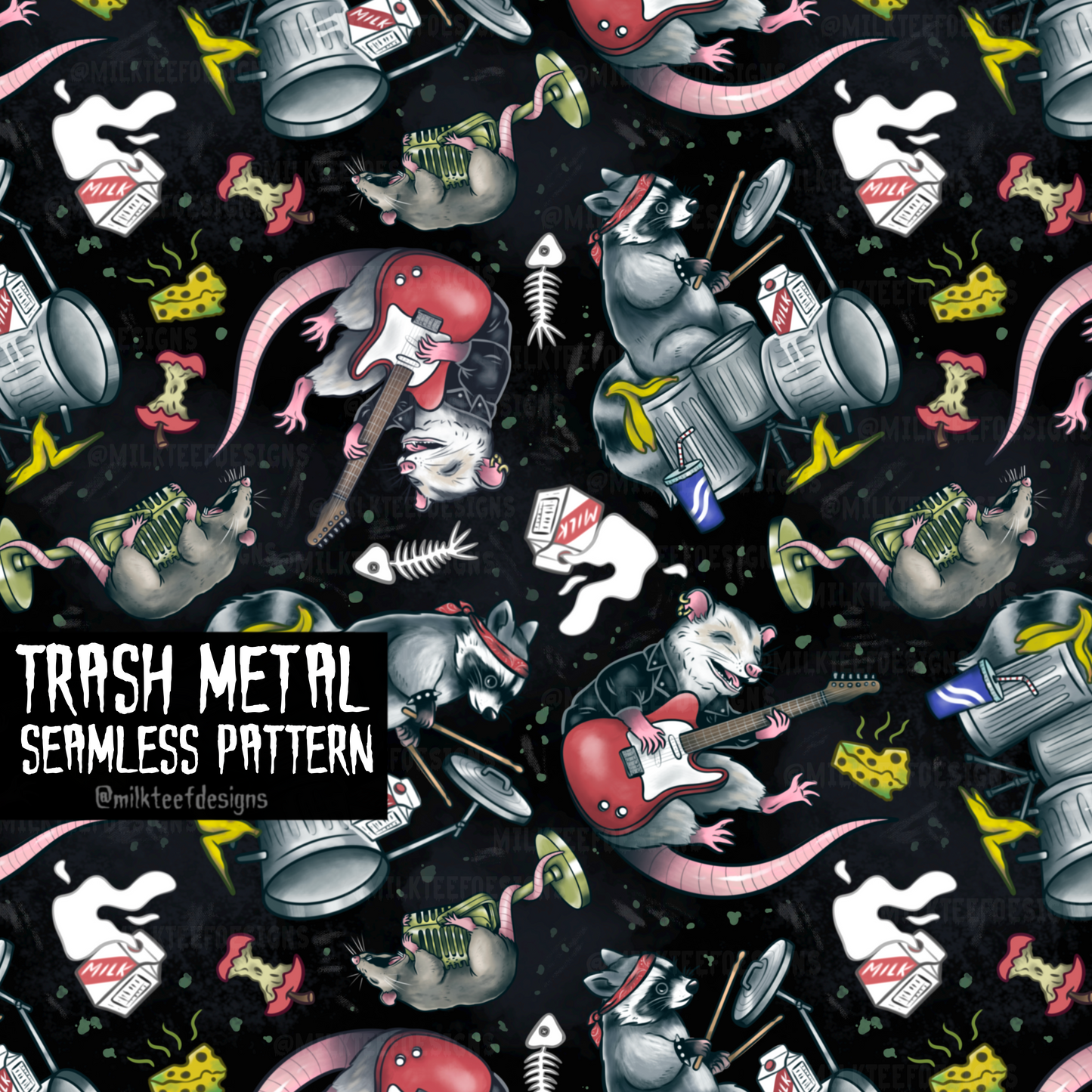 Trash Metal / Seamless Pattern