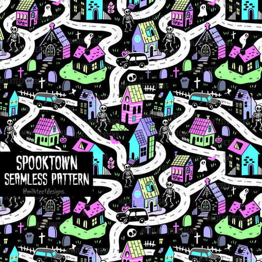 Spooktown / Seamless Pattern