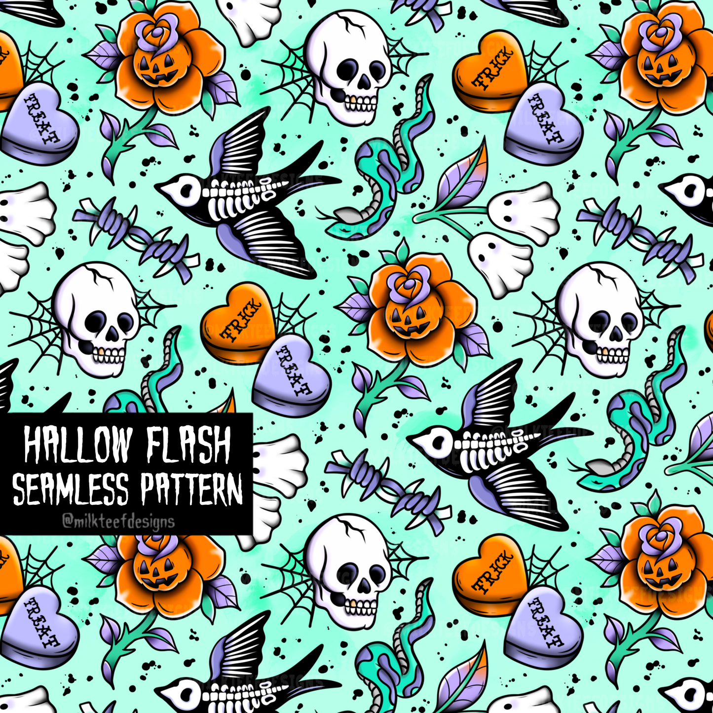 Hallow Flash / Seamless Pattern