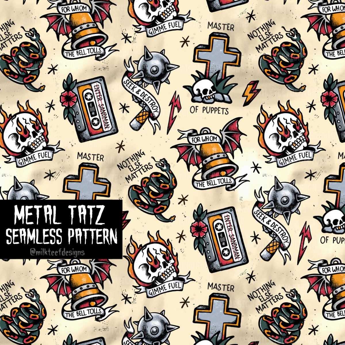 Metal Tatz / Seamless Pattern