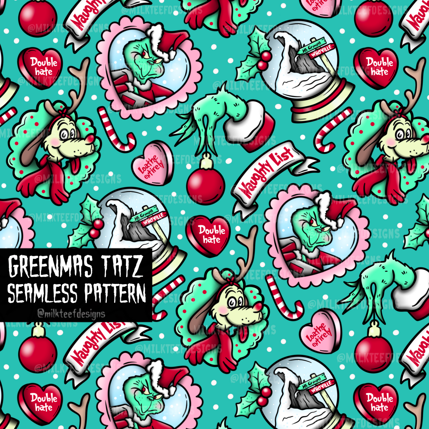 Greenmas Tatz / Seamless Pattern