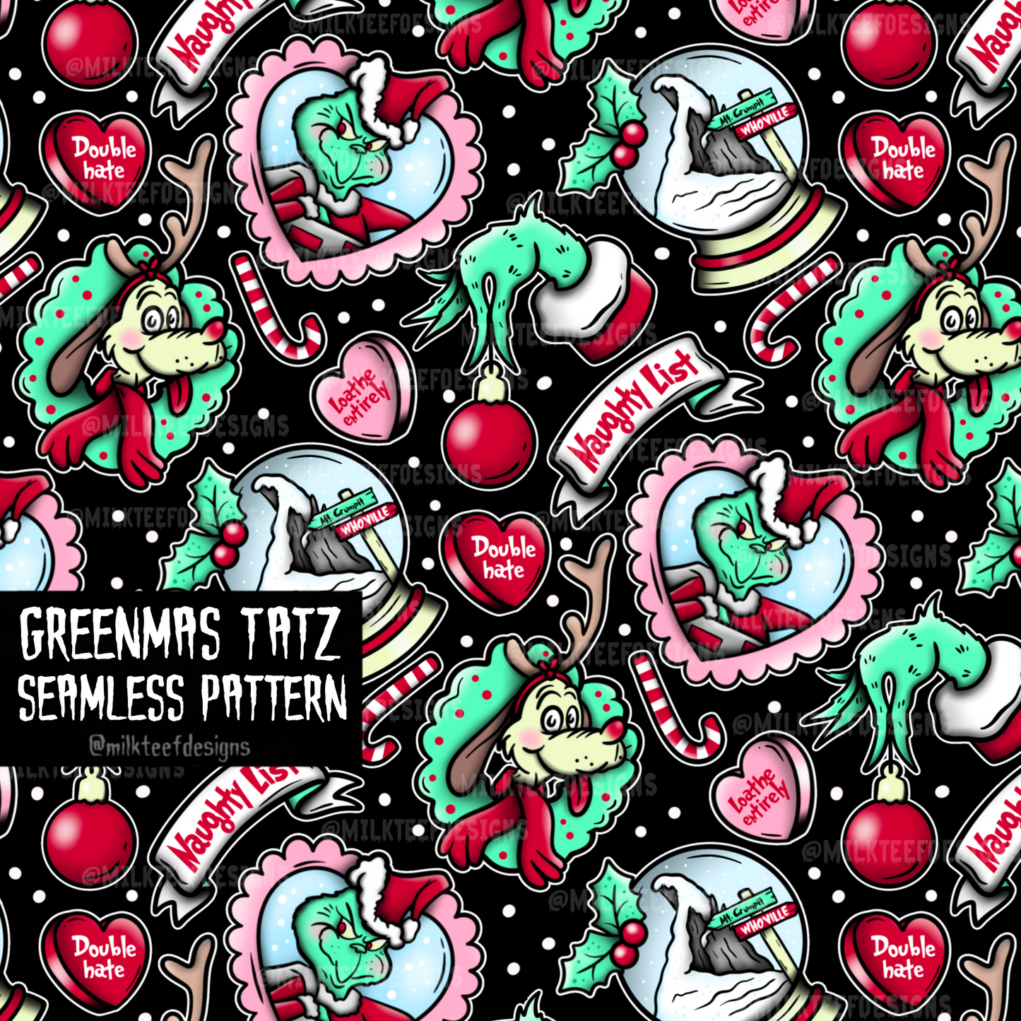 Greenmas Tatz / Seamless Pattern