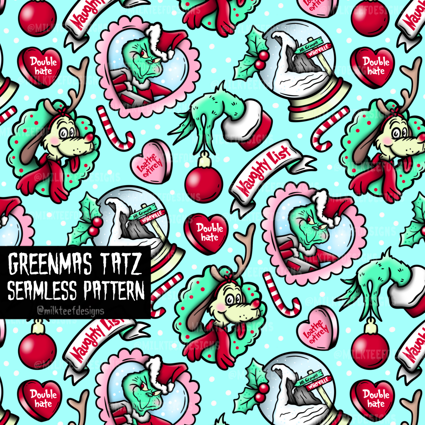 Greenmas Tatz / Seamless Pattern