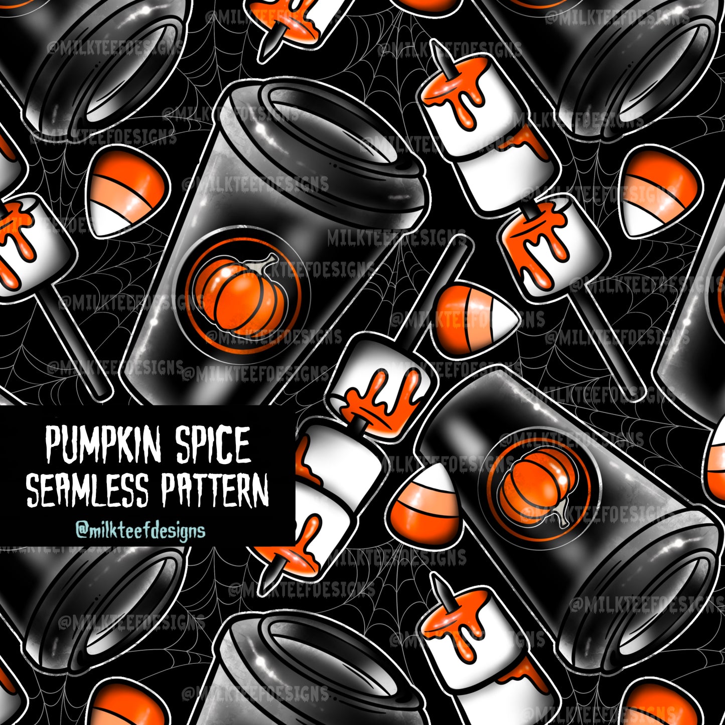 Pumpkin Spice / Seamless Pattern