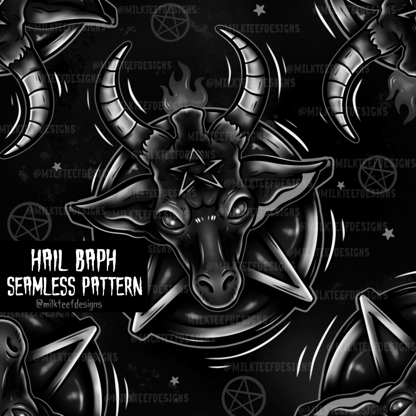 Hail Baph / Seamless Pattern