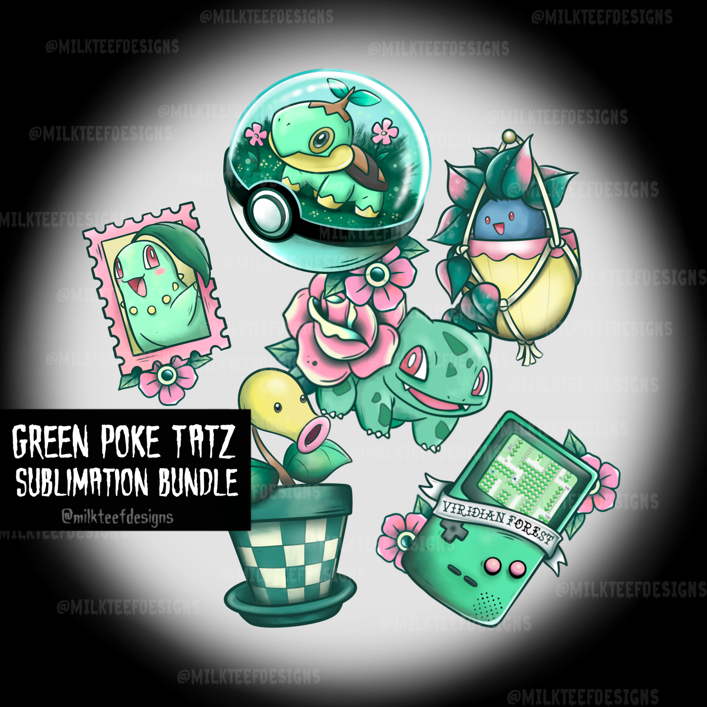 Grass Poke Tatz  / Sublimation Bundle