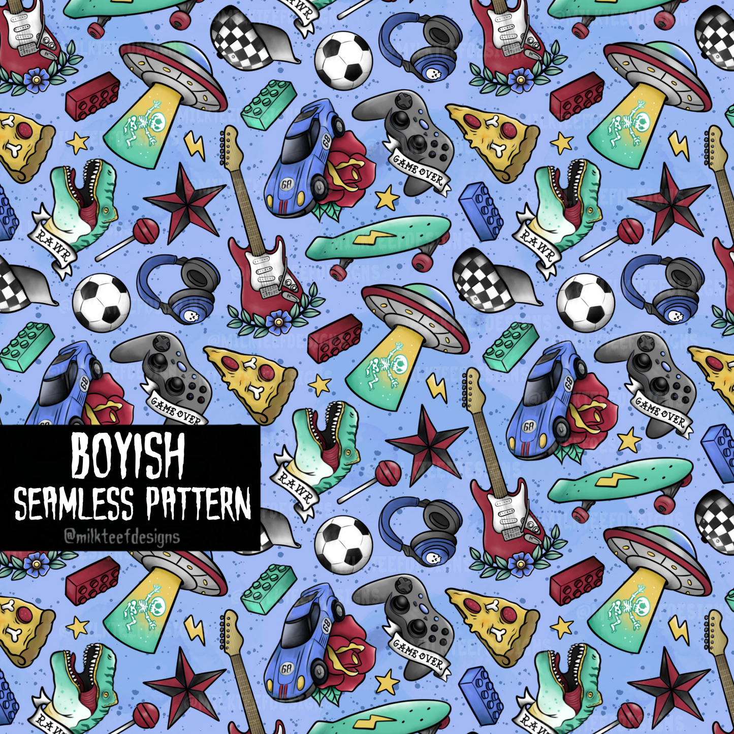 Boyish / Seamless Pattern
